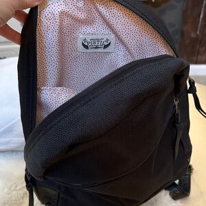Pistil Black Backpack with Polka Dot Lining